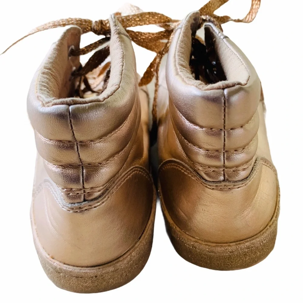 The Children’s Place Metallic Gold Hi Top Shoes